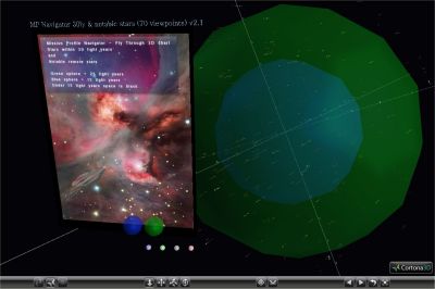  Local Stars VRML MP Navigator Fly Through 30 light year map Start Position screenshot 